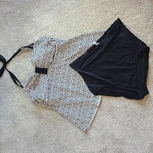 Lane Bryant Tankini and S4A Black High waisted Bottoms